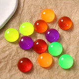 Neon Colors Half Round Flatback Resin Cabochons 19*19*9mm 60pcs