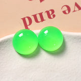 Neon Colors Half Round Flatback Resin Cabochons 19*19*9mm 60pcs
