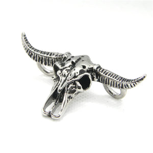 Bull Head Skull Mens Pendant 316L Stainless Steel Hot Punk Pendant