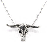 Bull Head Skull Mens Pendant 316L Stainless Steel Hot Punk Pendant