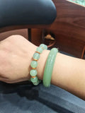 Natural Dongling Jade Bead Bracelet Jewelry