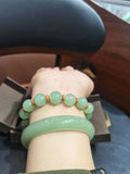 Natural Dongling Jade Bead Bracelet Jewelry