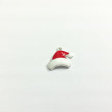 30pcs Santa Hat Enamel Small Charm Pendants