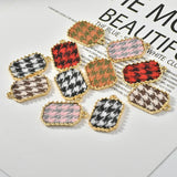 30pcs Colorful Alloy Charms Cross Fabric Paved DIY Jewelry Findings