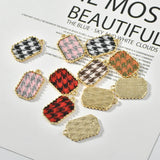 30pcs Colorful Alloy Charms Cross Fabric Paved DIY Jewelry Findings