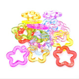 Colorful Acrylic Star Necklace Pendants Jewelry Charms 320pcs