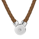 Colorful Snap PU Leather Snap Button Necklace Magnet Clasp Love Gift