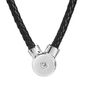 Colorful Snap PU Leather Snap Button Necklace Magnet Clasp Love Gift