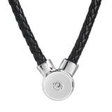 Colorful Snap PU Leather Snap Button Necklace Magnet Clasp Love Gift
