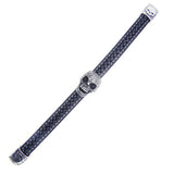 Skull Leather Bracelet 316 Stainless Steel Punk Ghost Biker Bracelet