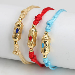 Evil Eye Zircon Enamel Bracelet For Women Girls Bangle Jewelry
