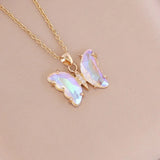 Crystal Butterfly Choker Necklace for Girls