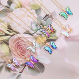 Crystal Butterfly Choker Necklace for Girls