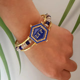Greek Yellow Bangle  SGR LOGO