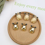 20pcs Mouse Charms Bright Dull Metal Alloy Earring Necklace Keychain 18*26mm