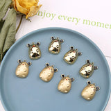 20pcs Mouse Charms Bright Dull Metal Alloy Earring Necklace Keychain 18*26mm