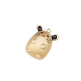 20pcs Mouse Charms Bright Dull Metal Alloy Earring Necklace Keychain 18*26mm