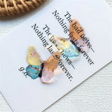 30pcs 22*25mm Glitter Butterfly Resin Cabochons for Jewelry Making