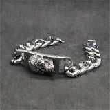 Biker Skeleton Bracelet 316L Stainless Steel Punk Bracelet