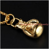 316L Stainless Steel Boxing Glove Pendant Necklace High Quality