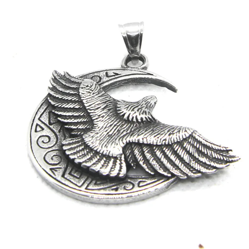 316L Stainless Steel Flying Eagle Pendant Punk Jewelry