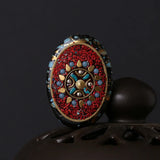 Nepalese Buddhist Tibetan Brass Metal Clay Loose Craft Beads