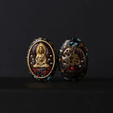 Nepalese Buddhist Tibetan Brass Metal Clay Loose Craft Beads