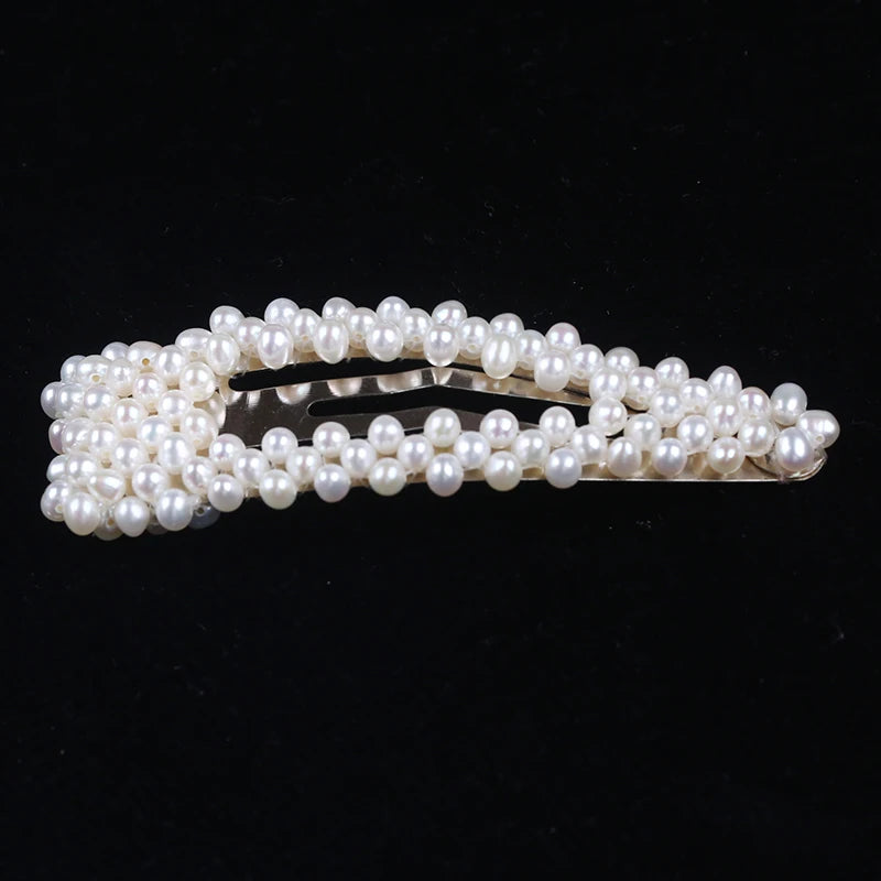 Freshwater Pearl Hairclip Round Pearl Hair Clips