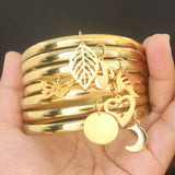 Stainless Steel Jewelry 68mm Cuff Bangles Bracelet For Women