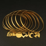 Stainless Steel Jewelry 68mm Cuff Bangles Bracelet For Women