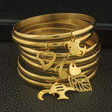 Stainless Steel Jewelry 68mm Cuff Bangles Bracelet For Women