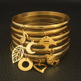 Stainless Steel Jewelry 68mm Cuff Bangles Bracelet For Women