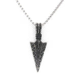 Dots Sharp Arrow Mens Pendant Stainless Steel Punk Pendant