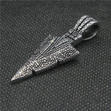 Dots Sharp Arrow Mens Pendant Stainless Steel Punk Pendant