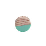 Resin Wood Jewelry Beading Charms Square Round Ornament Accessory DIY