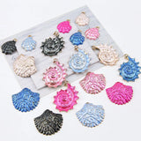 30pcs Sea Shell Snail Charms for DIY Jewelry Making