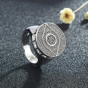 Eyes Ring Silver-color Full Zirconia Rings For Women Lady Ring Jewelry CZ Gift