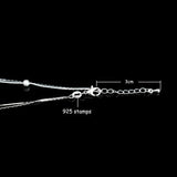 925 Sterling Silver Double Layer Frosted Beads Anklets Women