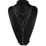 Punk Bar Dots Tassel Choker Necklace For Couple Lovers' Girl Gift