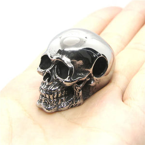 Skull Pendant Stainless Steel Man Polishing Necklace
