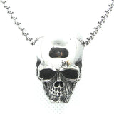 Skull Pendant Stainless Steel Man Polishing Necklace