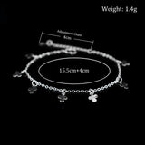 925 Silver Leaf Clover Pendant Bracelet Lucky Chain for Women