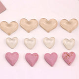 50pcs/Lot Heart Patch Stickers Resin Cabochons DIY Jewelry Findings