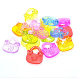 Floral Acrylic Women Handbag Necklace Pendants 550pcs