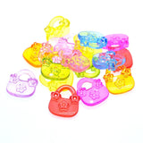 Floral Acrylic Women Handbag Necklace Pendants 550pcs