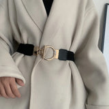 Women's Chain Belts Stretch Waist Elastic Dress Belt Long Cummerbunds