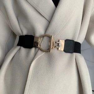 Women's Chain Belts Stretch Waist Elastic Dress Belt Long Cummerbunds