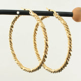 Stainless Steel Hoop Earrings Personality Bijoux En Acier Inoxydable