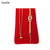 Red Velvet Necklace Storage Holder Bracelet Organizer Stand