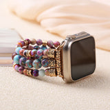 Impire Jaspers Bangle Couples Smartwatch Bracelet Elastic Watch Band